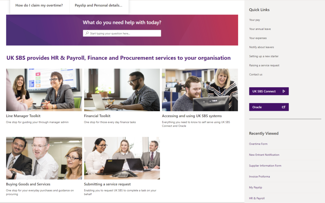 Case Study: HR Portal for UKSBS