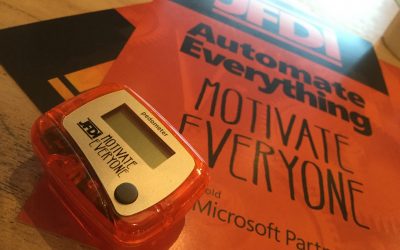Microsoft Flow driven Pedometer Challenge Twitter competition